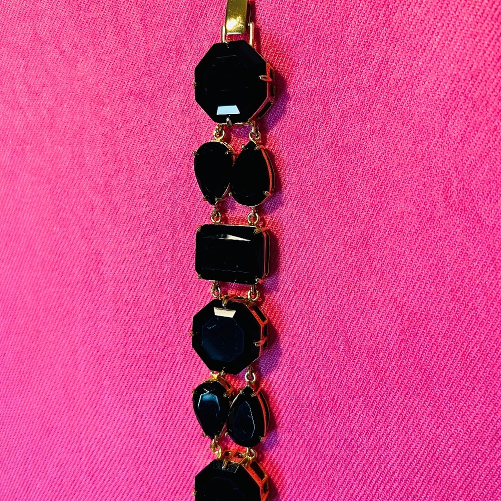Statement Bracelet Black And Gold - image 2